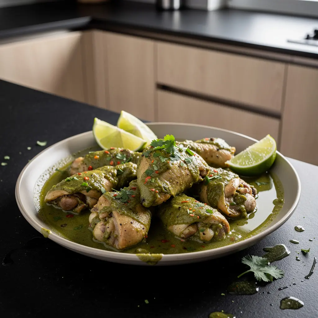 Pollo en salsa verde – kurczak w zielonym sosie