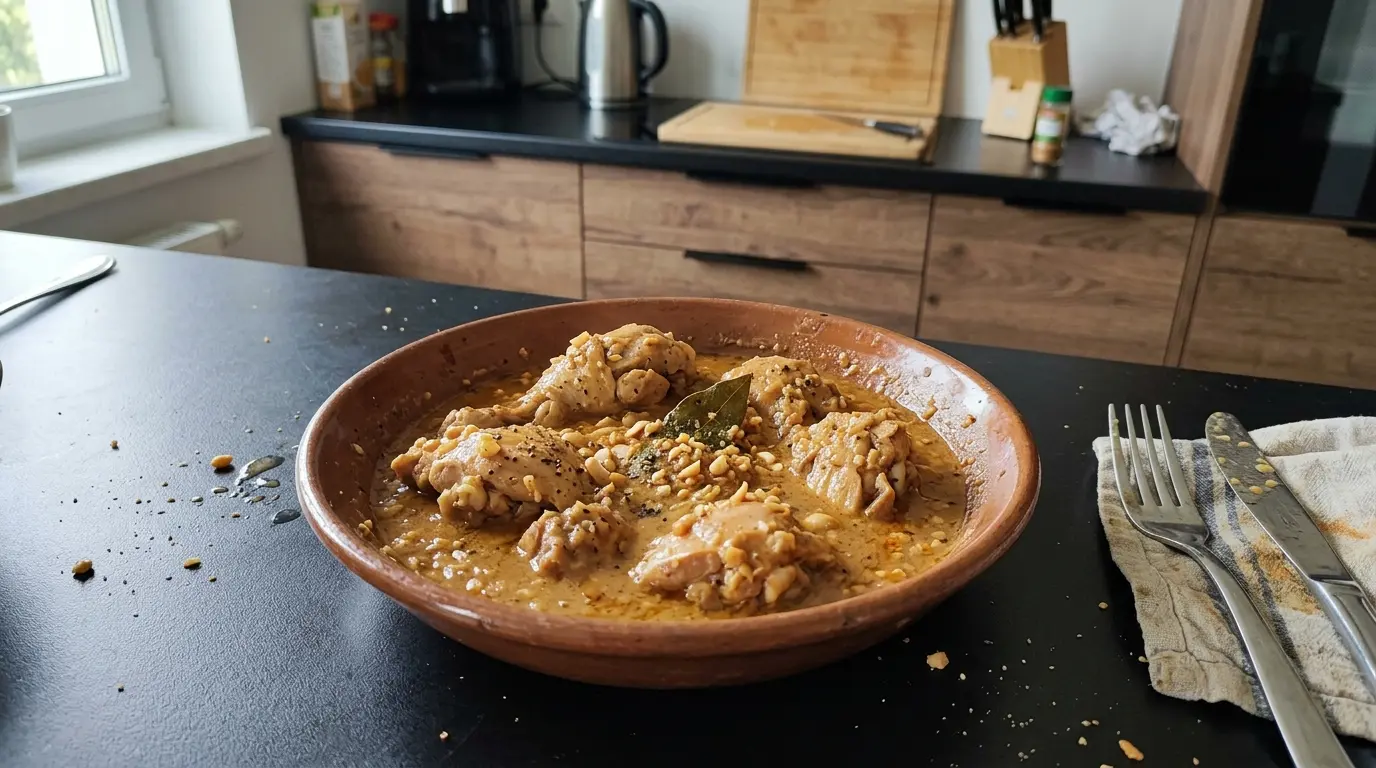 Pollo encacahuatado – kurczak w kremowym sosie z orzeszków ziemnych