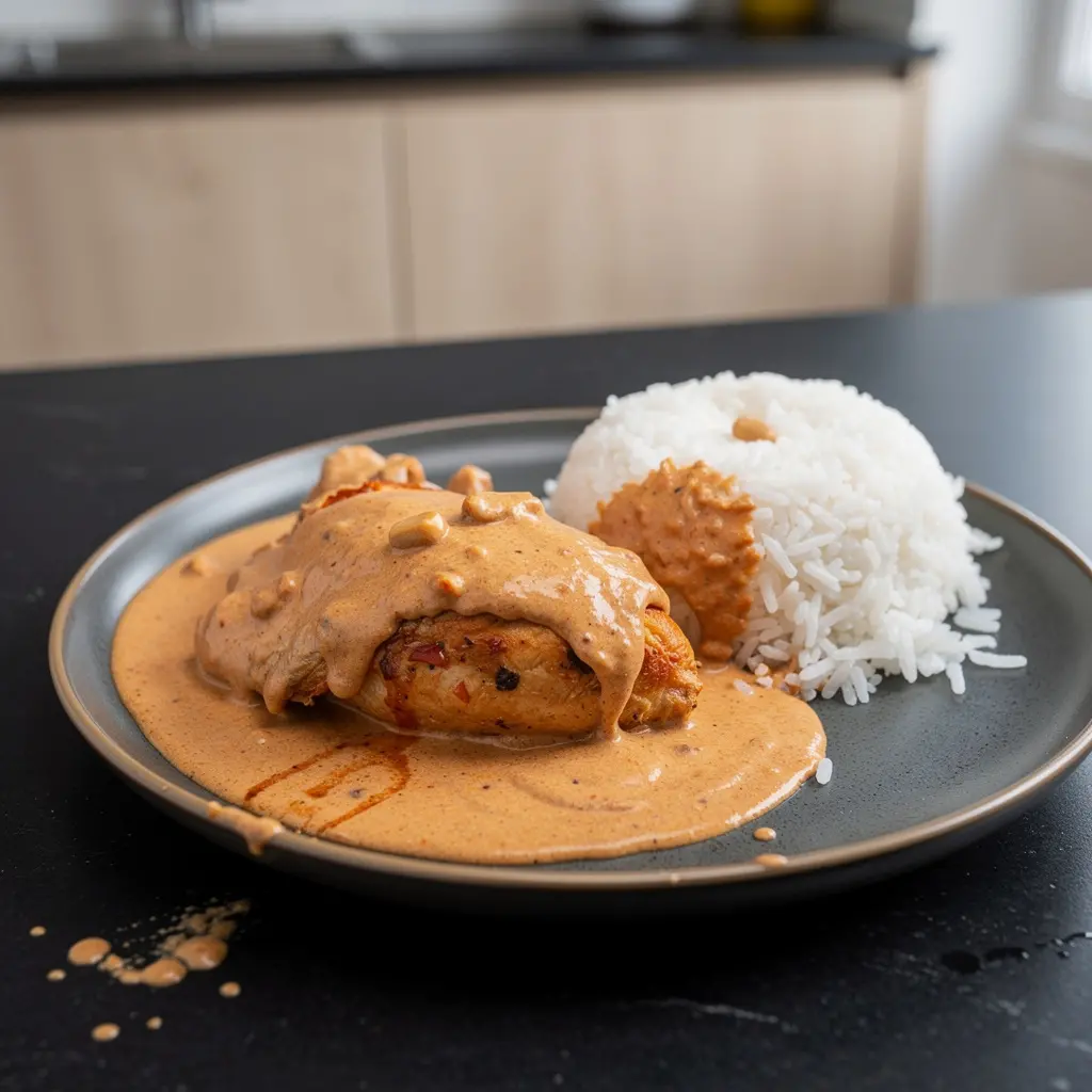 Pollo encacahuatado – kurczak w kremowym sosie z orzeszków ziemnych