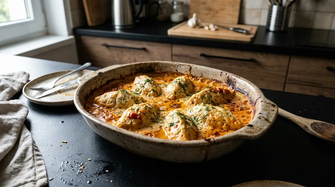 Quenelles de brochet w sosie pomidorowo-śmietanowym