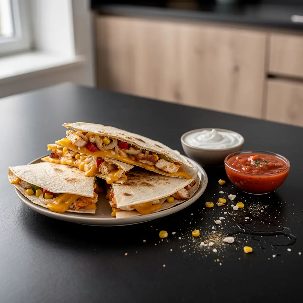 Quesadilla z kurczakiem i serem po tex-mex