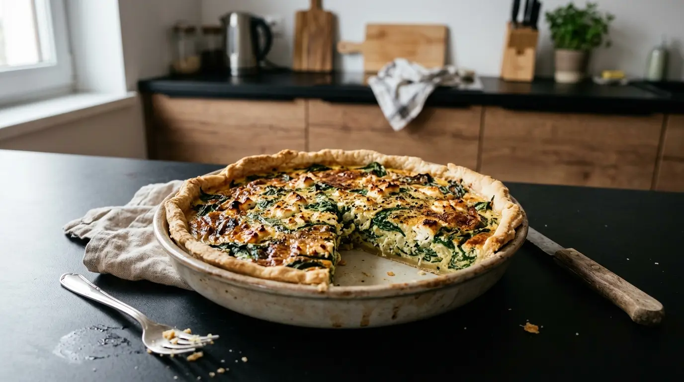 Spinach and Goat Cheese Quiche