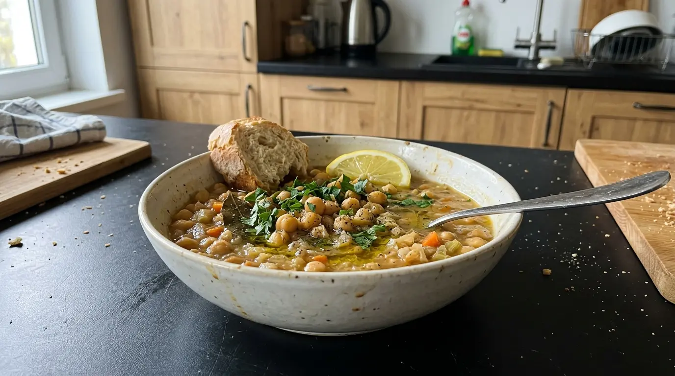 Revithia – grecka zupa z ciecierzycy z cytryną