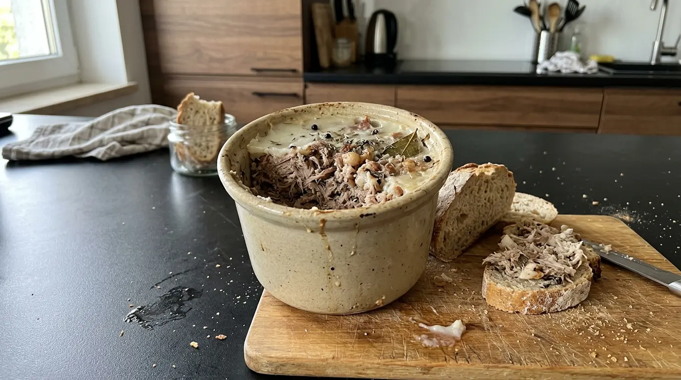 Rillettes z wieprzowiny – francuska pasta mięsna do pieczywa