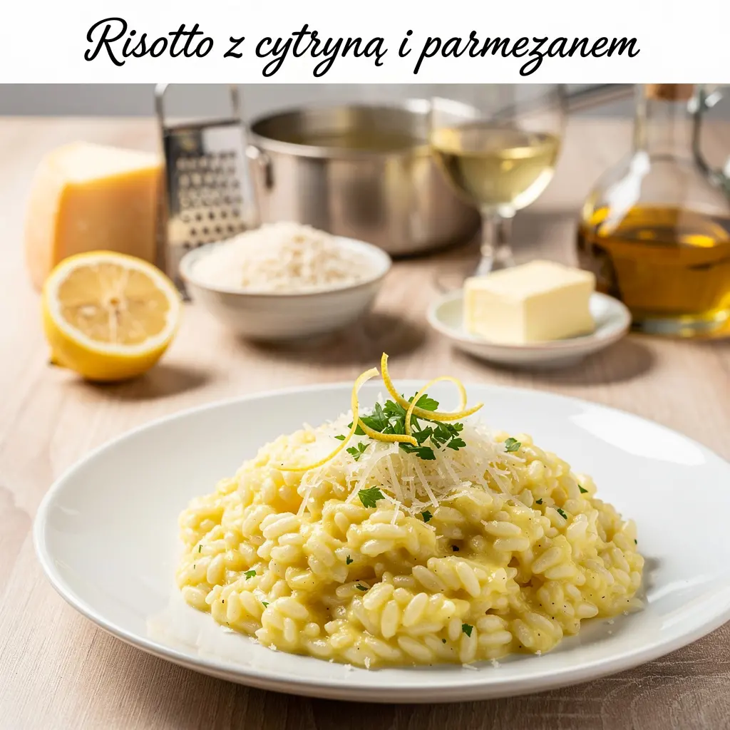 Risotto z cytryną i parmezanem