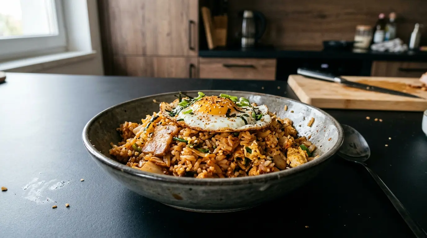 Ryż smażony z kimchi po japońsku