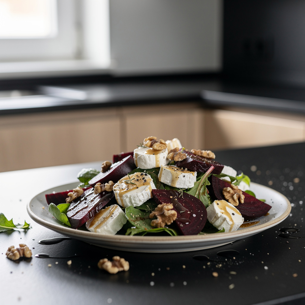 Roasted Beet and Goat Cheese Salad