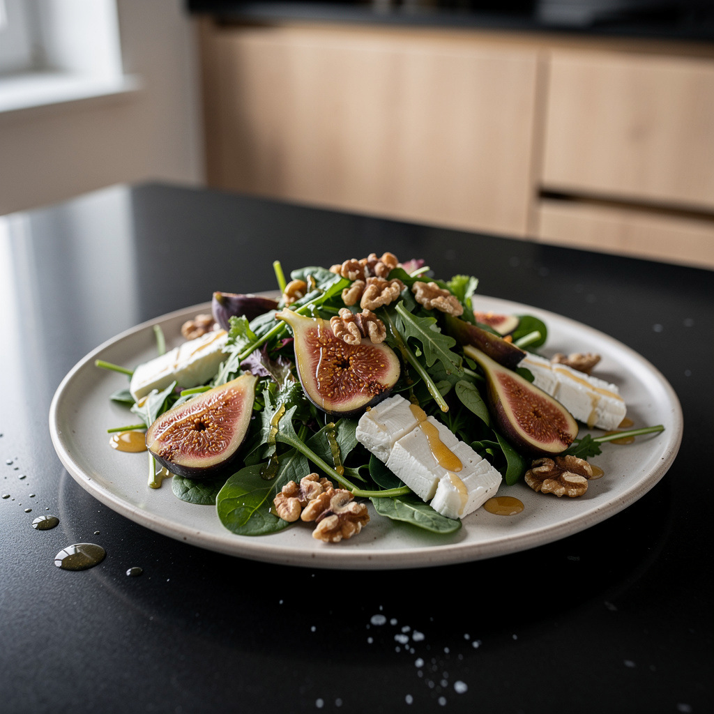 Fresh Goat Cheese and Fig Salad