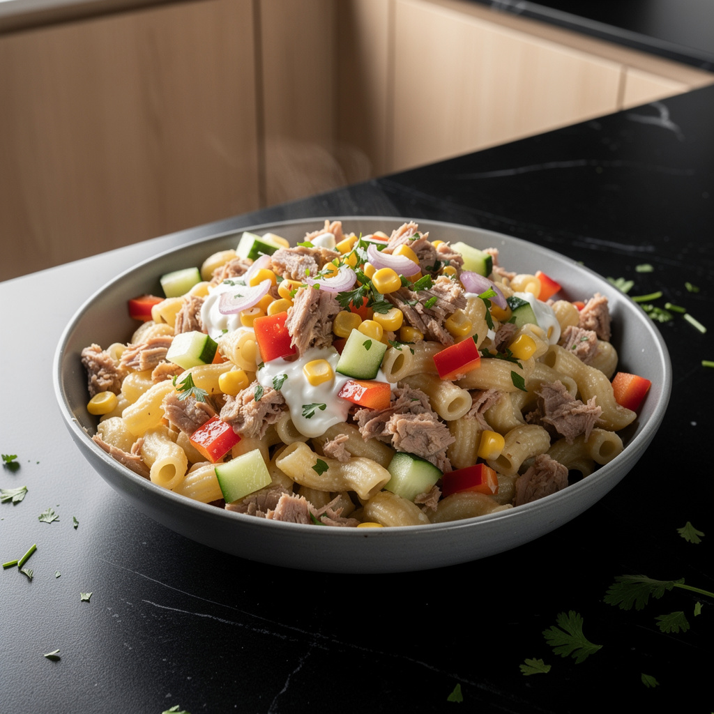 Salade de pâtes au thon – francuska sałatka makaronowa z tuńczykiem