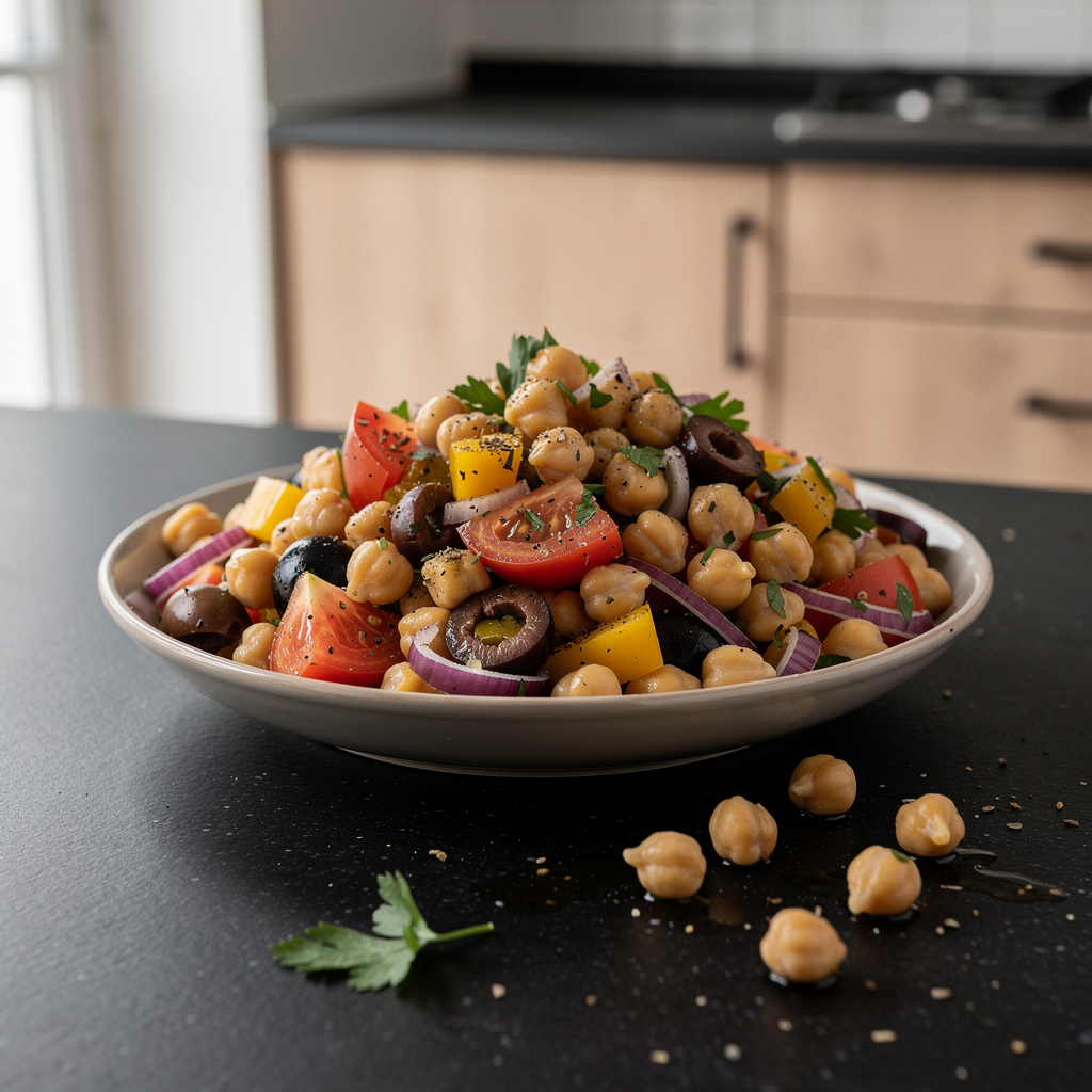 Salade de pois chiches à la provençale – Kichererbsensalat auf provenzalische Art