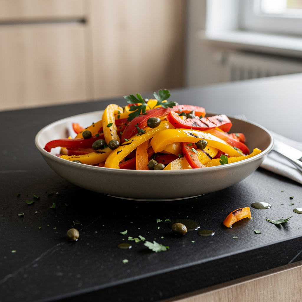 Salade de poivrons grillés – sałatka z grillowanej papryki po francusku