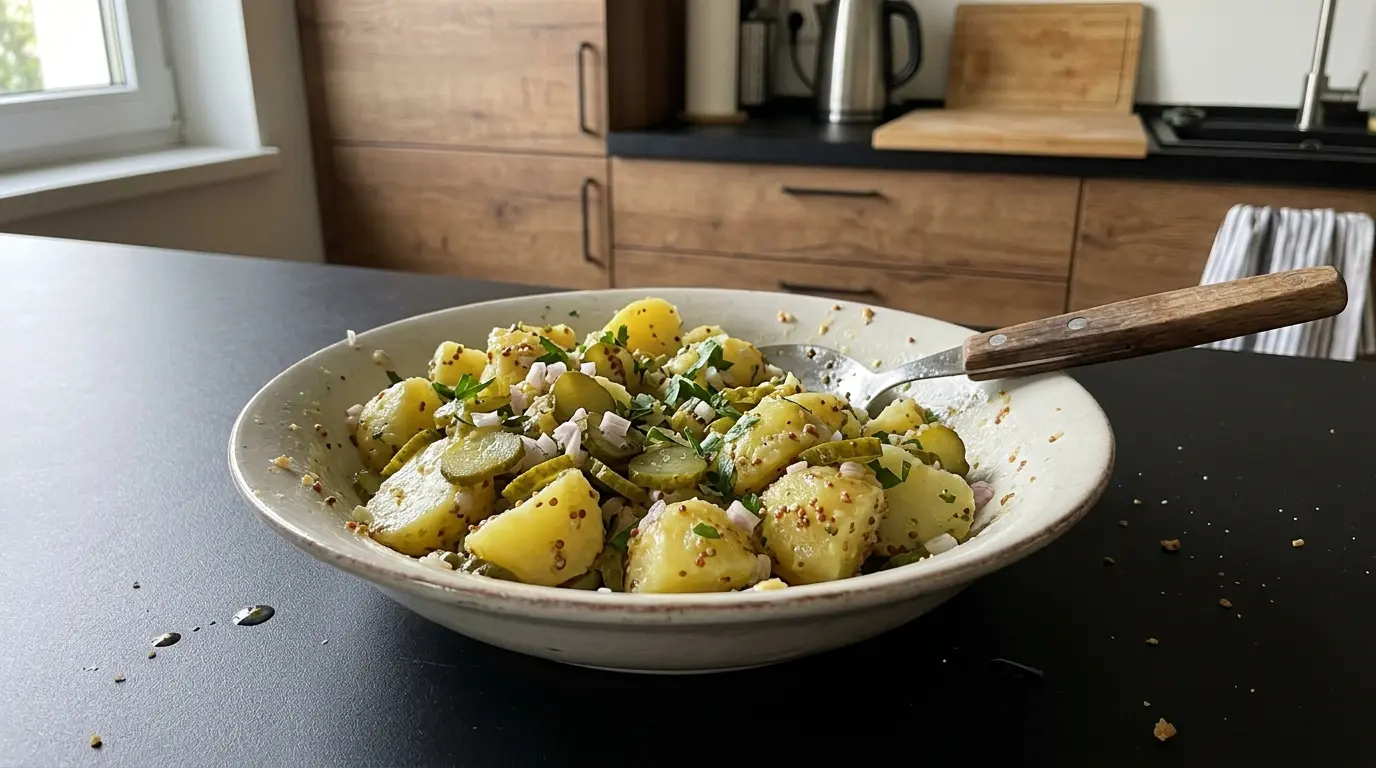 Salade de pommes de terre et cornichons – potato salad with pickled gherkins