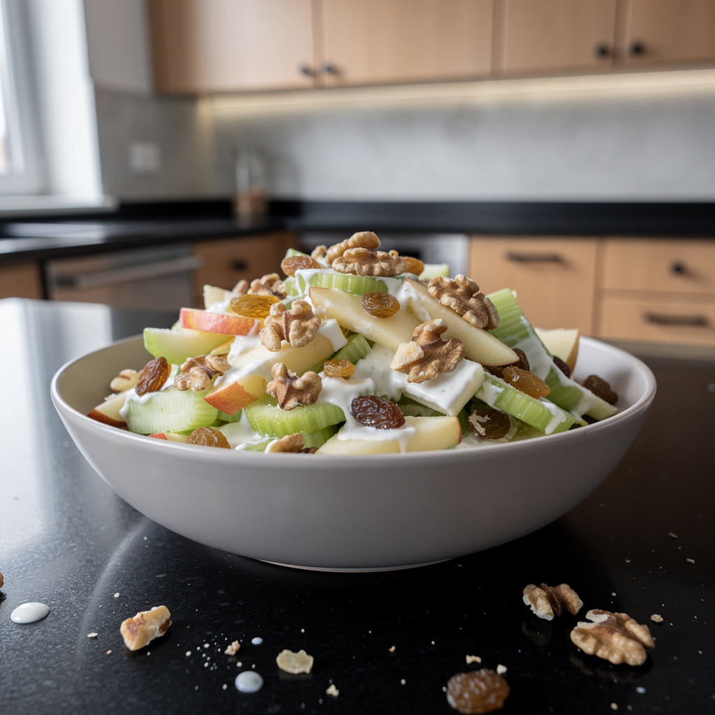 Apple and Celery Salad with Walnuts and Yogurt