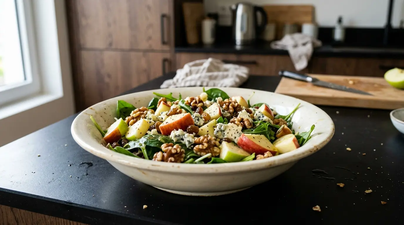Apple and Walnut Salad with Blue Cheese