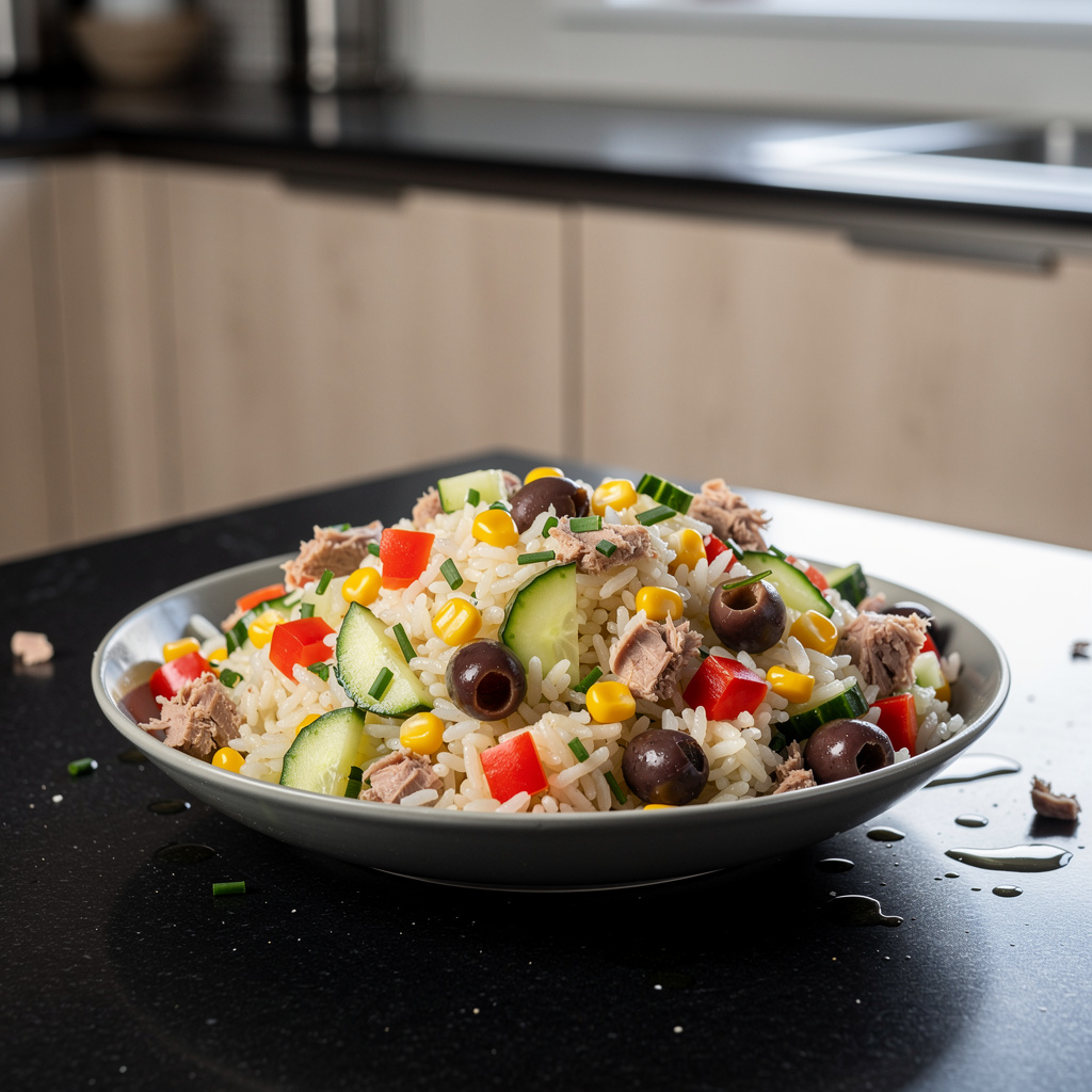 French-Style Rice Salad with Tuna and Vegetables