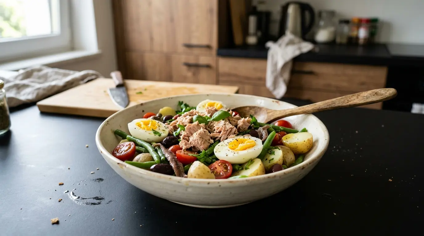 Salade niçoise – sałatka nicejska z tuńczykiem