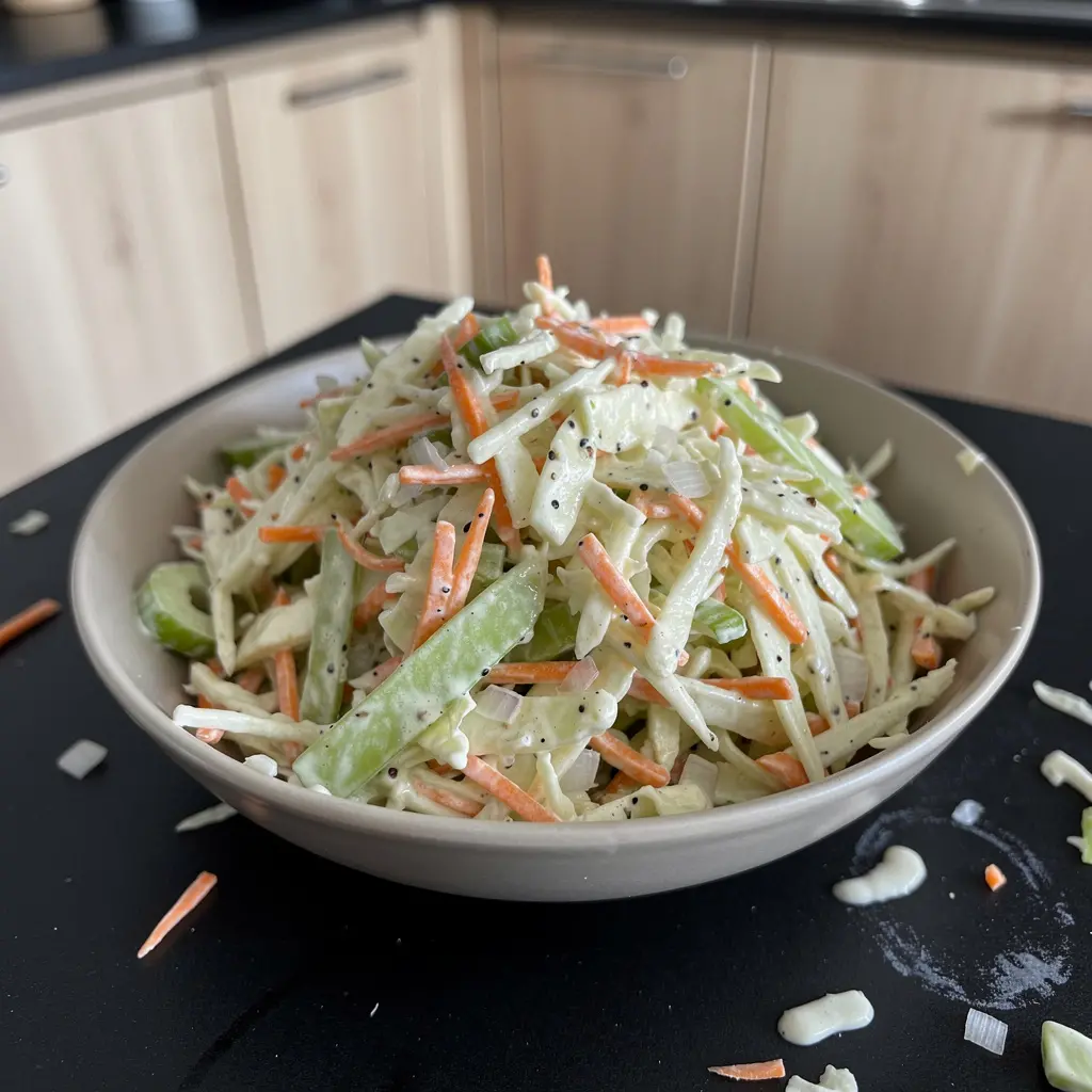 Sałatka coleslaw z kapusty i marchewki po amerykańsku