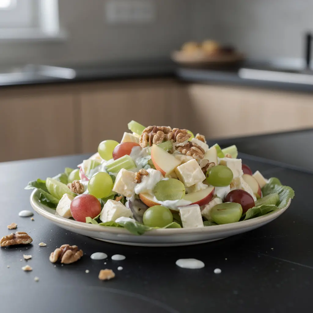 Waldorf Salad with Apple, Celery and Walnuts