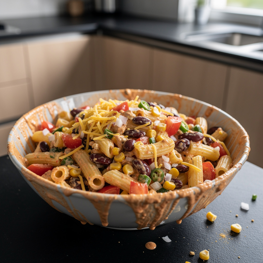 Tex-Mex Pasta Salad with Corn and Beans