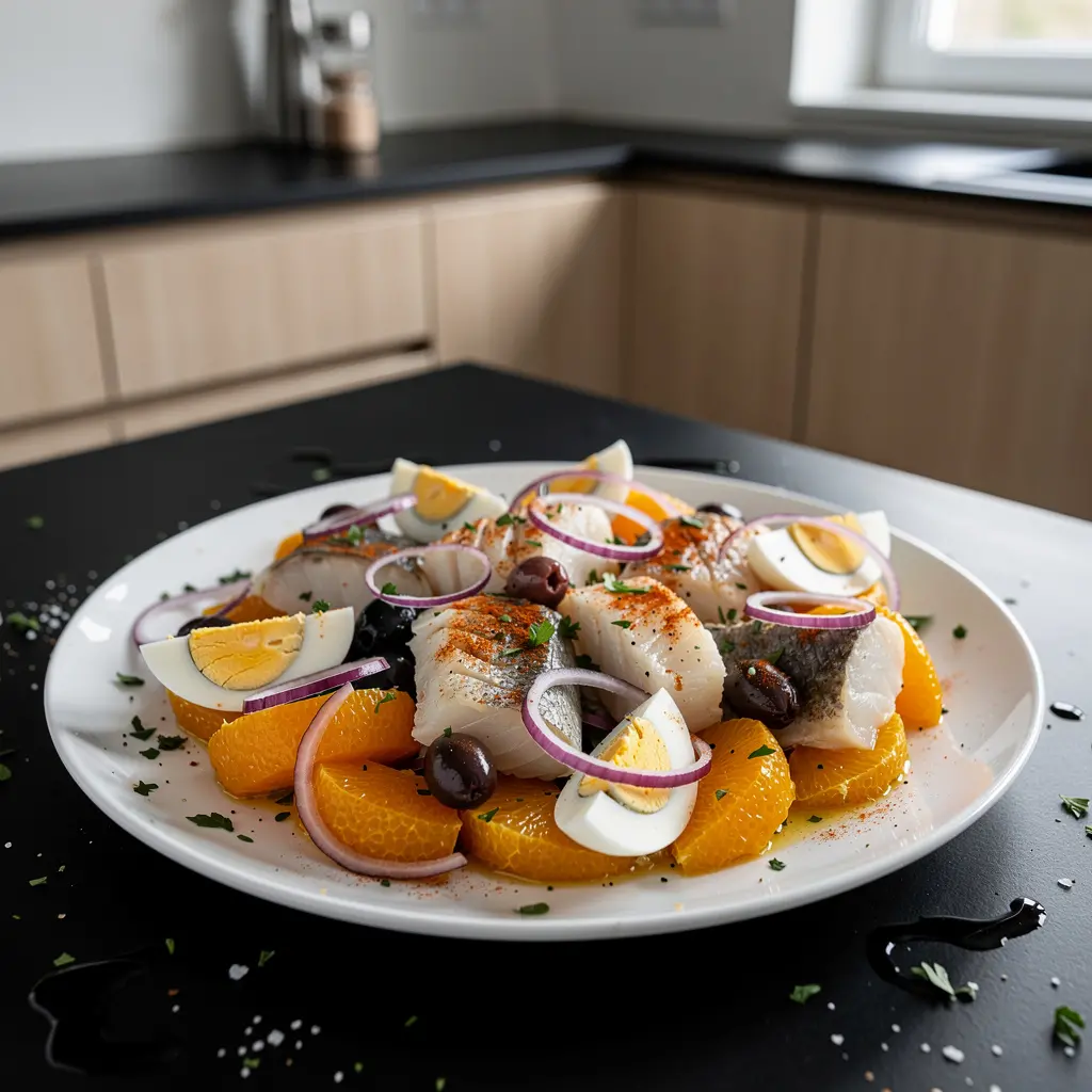 Sałatka z pomarańczy i dorsza po andaluzyjsku