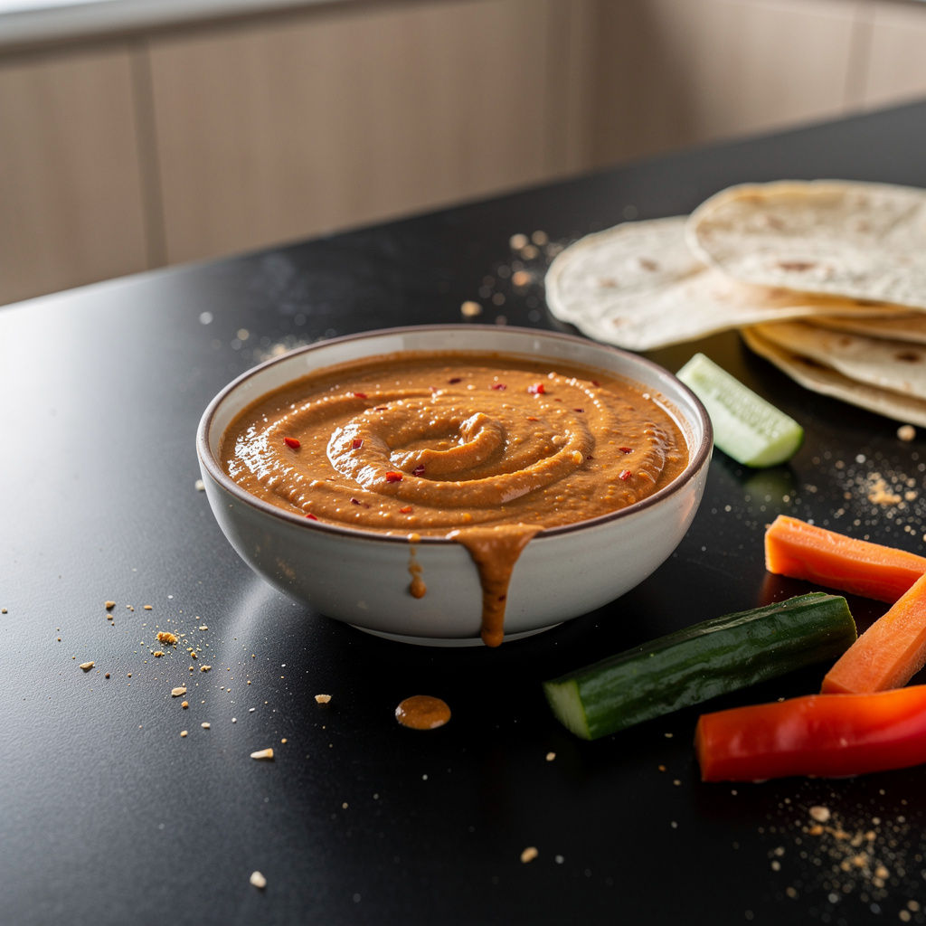 Salsa de cacahuate – orzechowy sos do warzyw i tacos