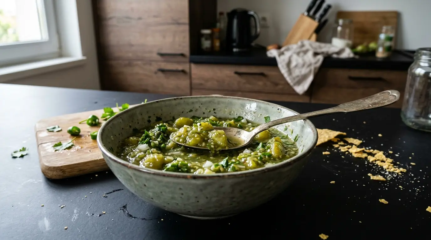 Salsa verde z tomatillos i kolendrą