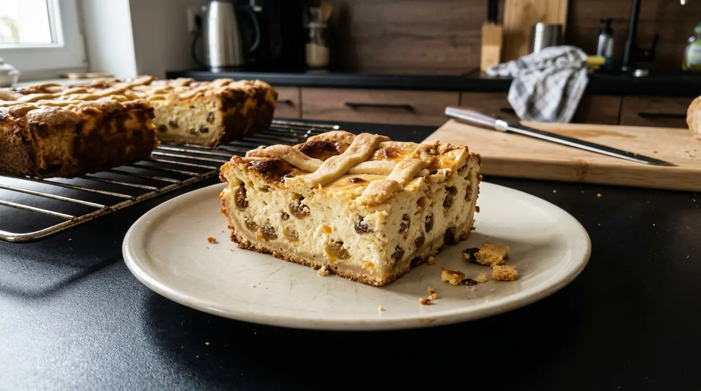 Sernik krakowski z kratką