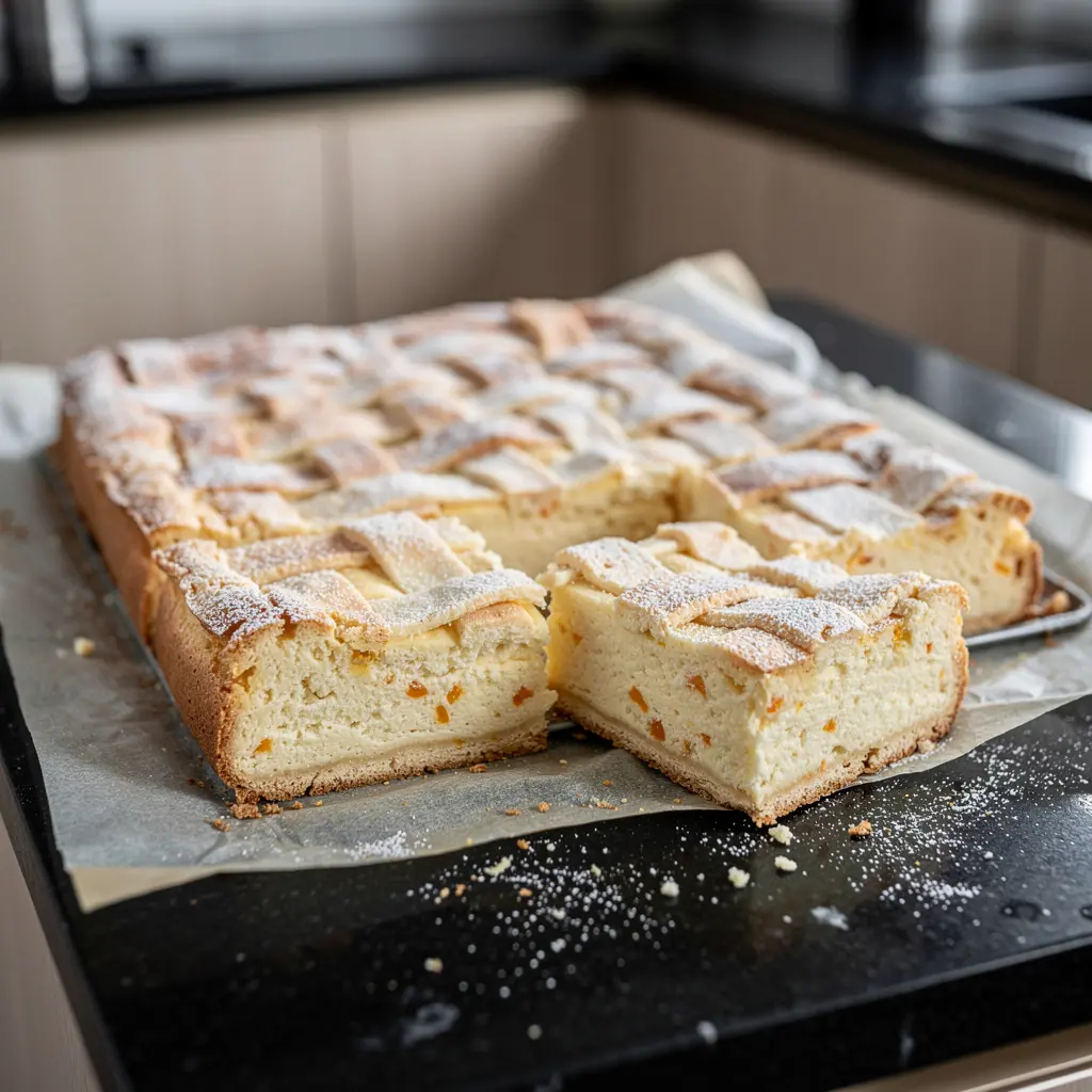 Kraków-style cheesecake with lattice