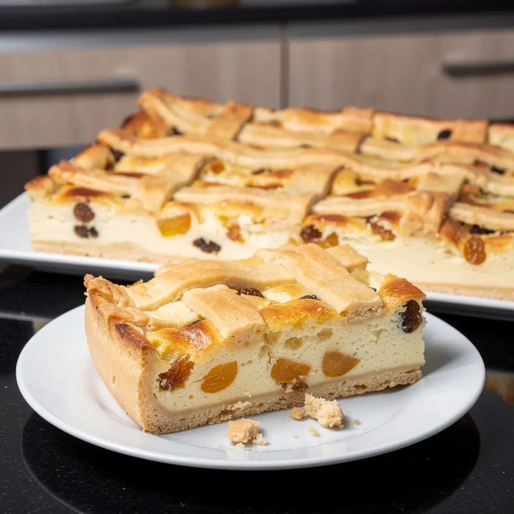 Kraków-Style Cheesecake with Lattice Crust