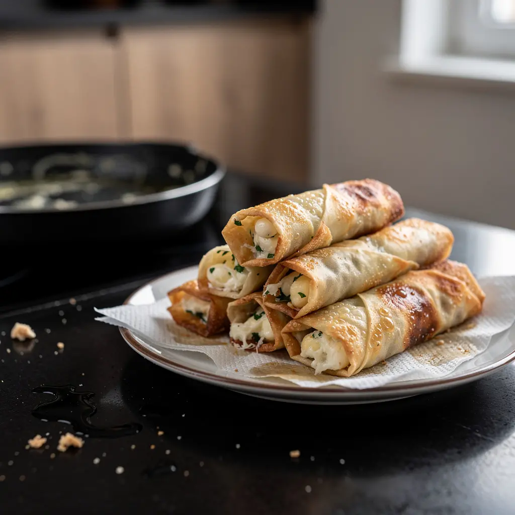 Sigara böreği – chrupiące ruloniki z ciasta yufka z serem