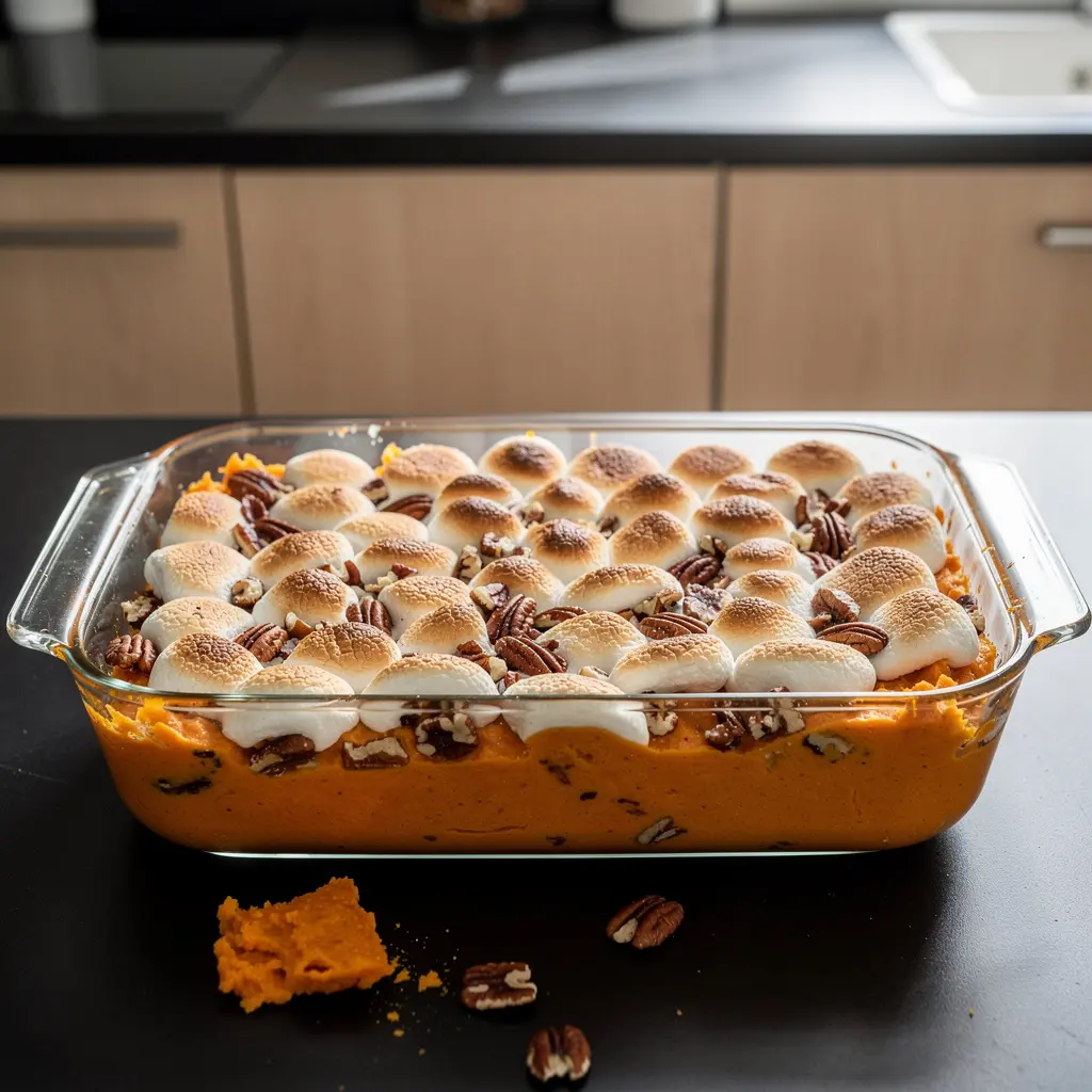 Sweet Potatoes Baked with Marshmallows