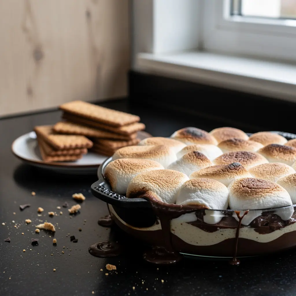 S’mores dip – pieczony deser z pianek i czekolady