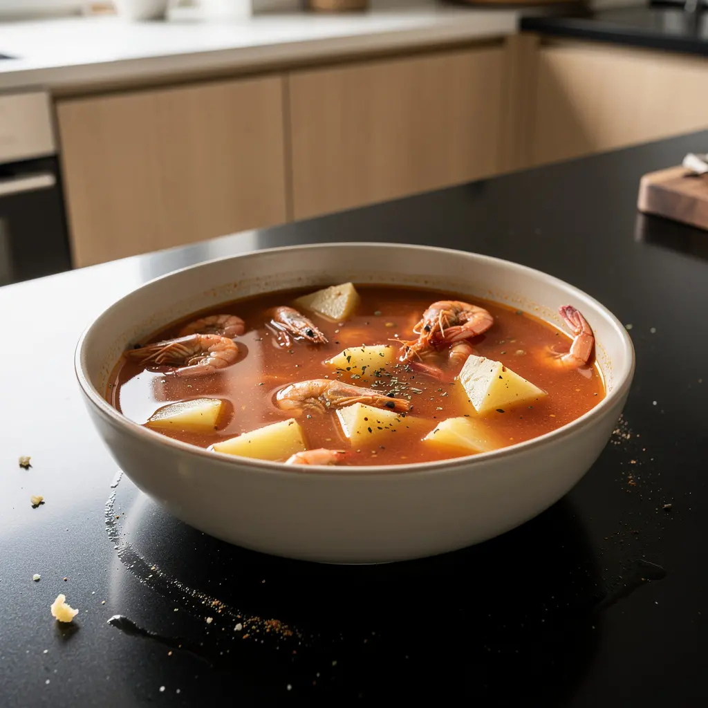 Sopa de camarón seco – zupa z suszonych krewetek