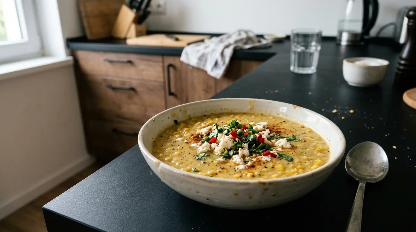 Sopa de elote cremosa – kremowa zupa z kukurydzy