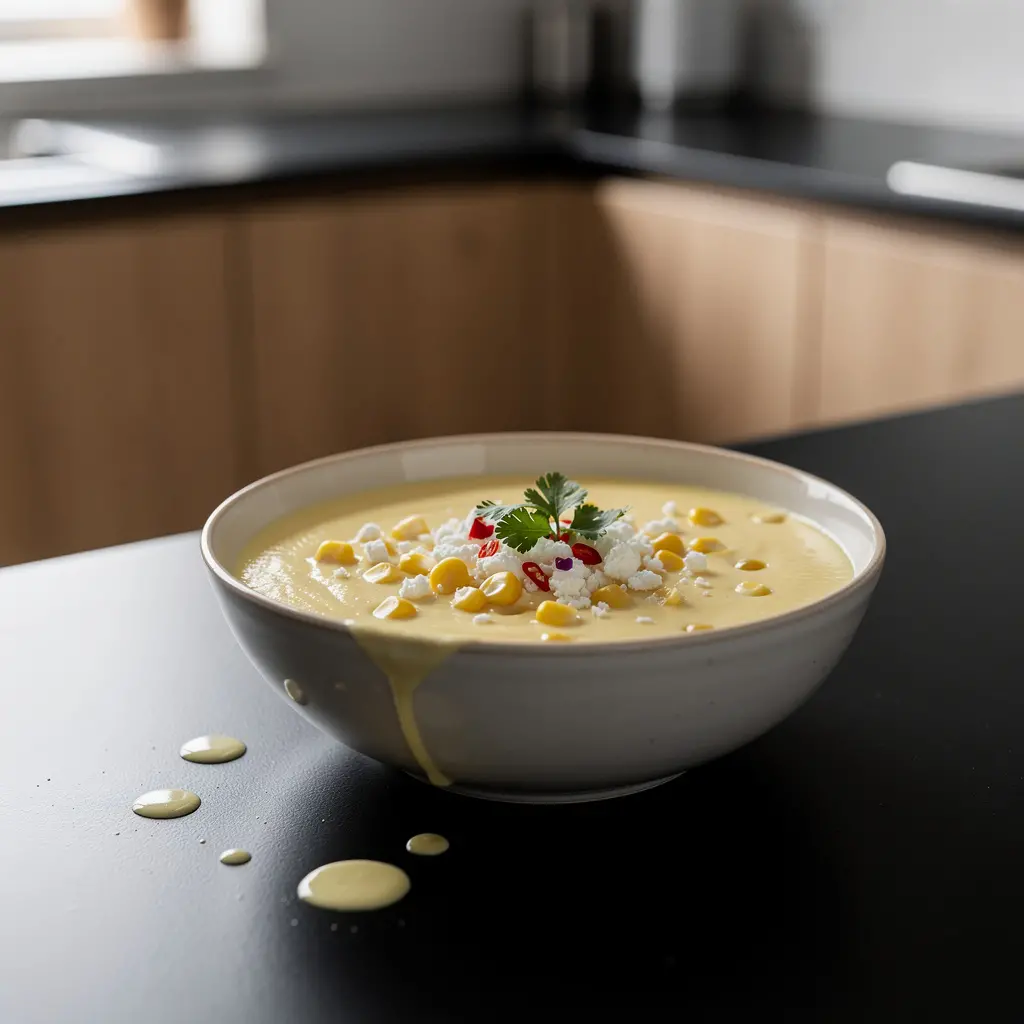 Creamy sopa de elote – creamy corn soup
