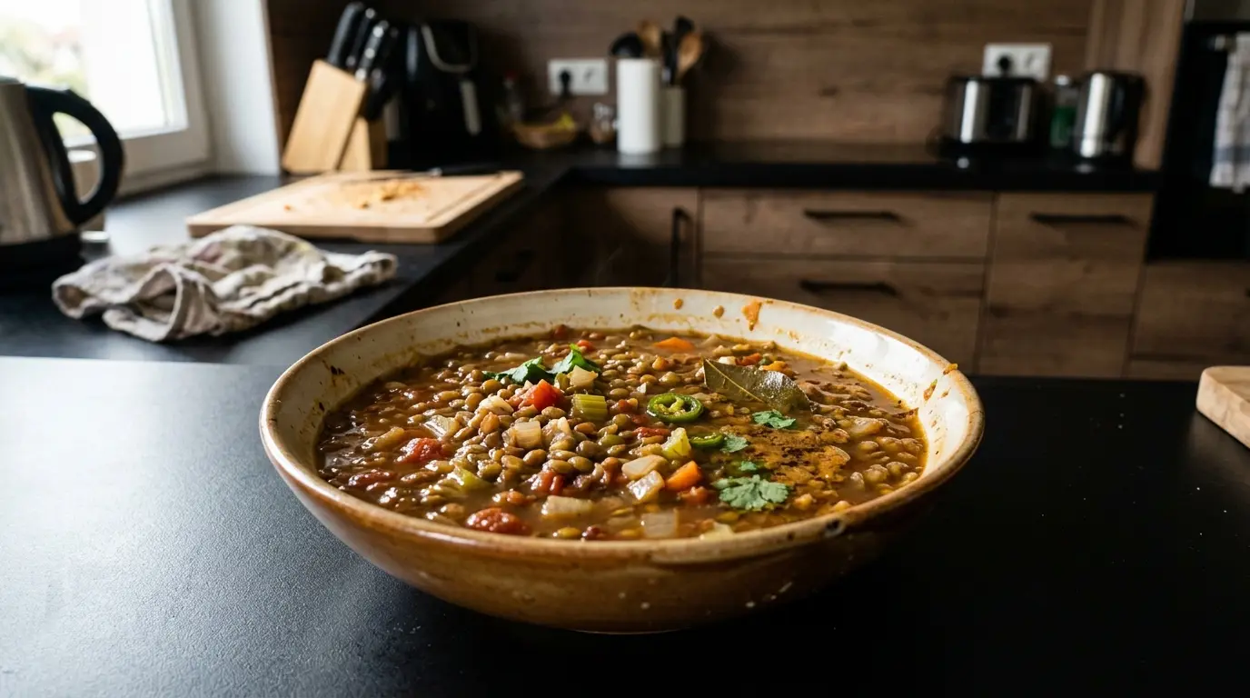 Sopa de lentejas – zupa z soczewicy po meksykańsku z pomidorami i chili