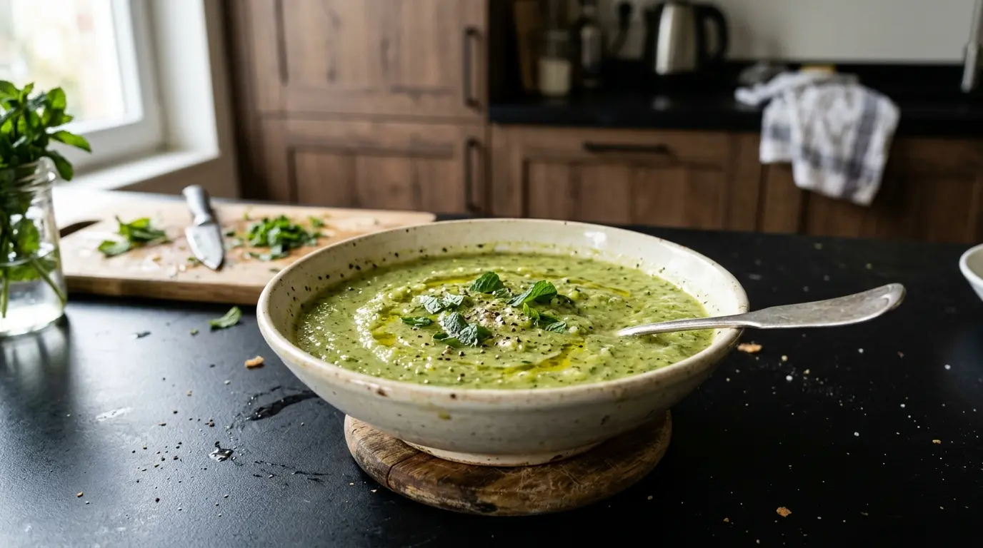 Soupe de courgettes à la menthe – krem z cukinii z miętą