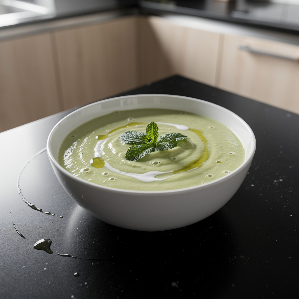 Soupe de courgettes à la menthe – krem z cukinii z miętą