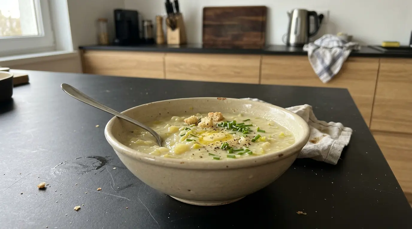 Soupe de poireaux et pommes de terre – krem z pora i ziemniaków