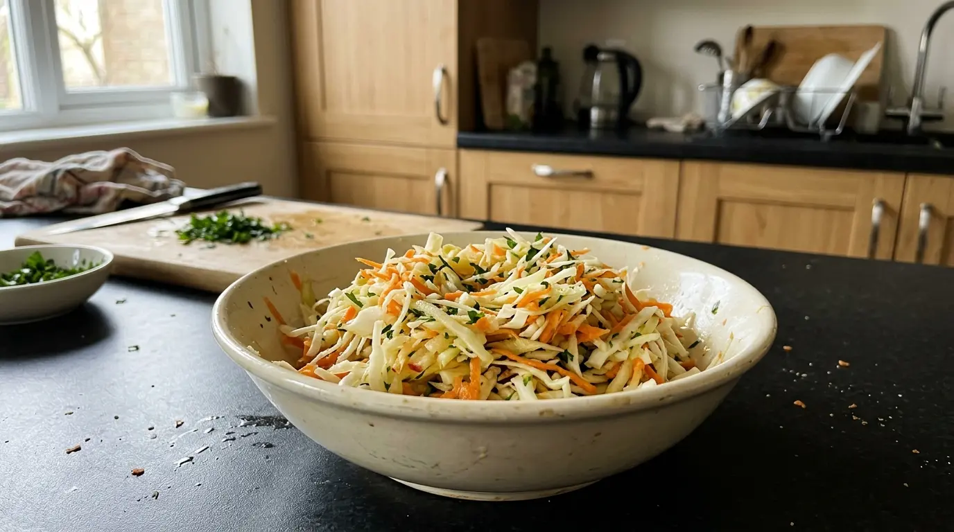 Surówka z białej kapusty z marchewką i jabłkiem