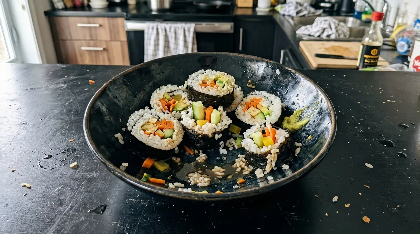 Sushi futomaki z warzywami dla początkujących