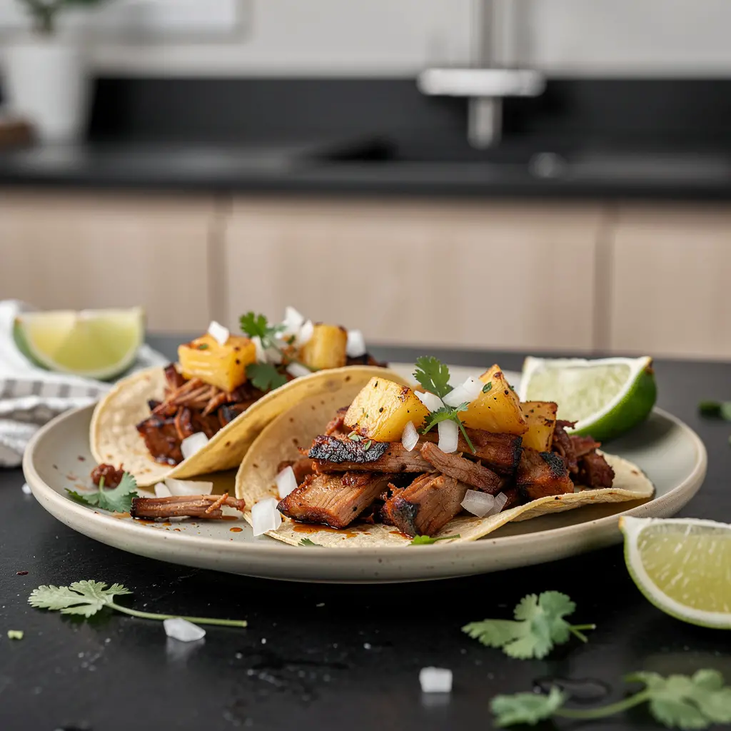 Tacos al pastor z ananasem