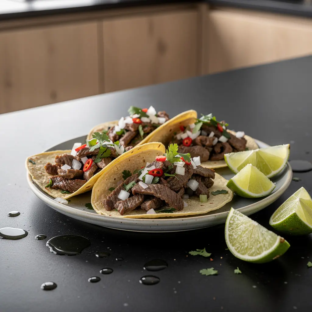 Tacos de bistec – quick skillet beef tacos