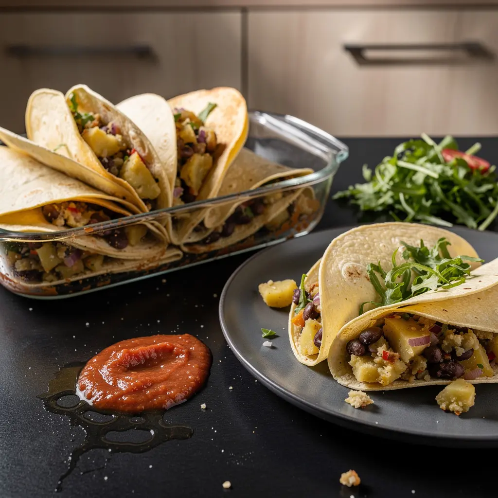 Tacos de canasta – tacos vapeur aux pommes de terre et haricots