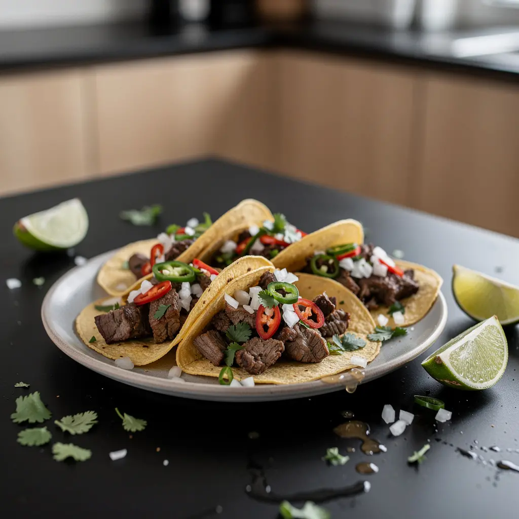 Tacos de lengua – braised beef tongue tacos