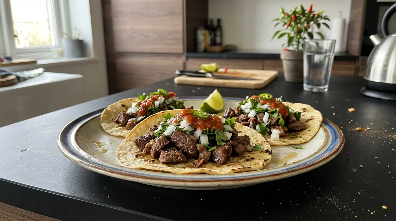 Tacos de suadero – miękkie wołowe tacos z patelni