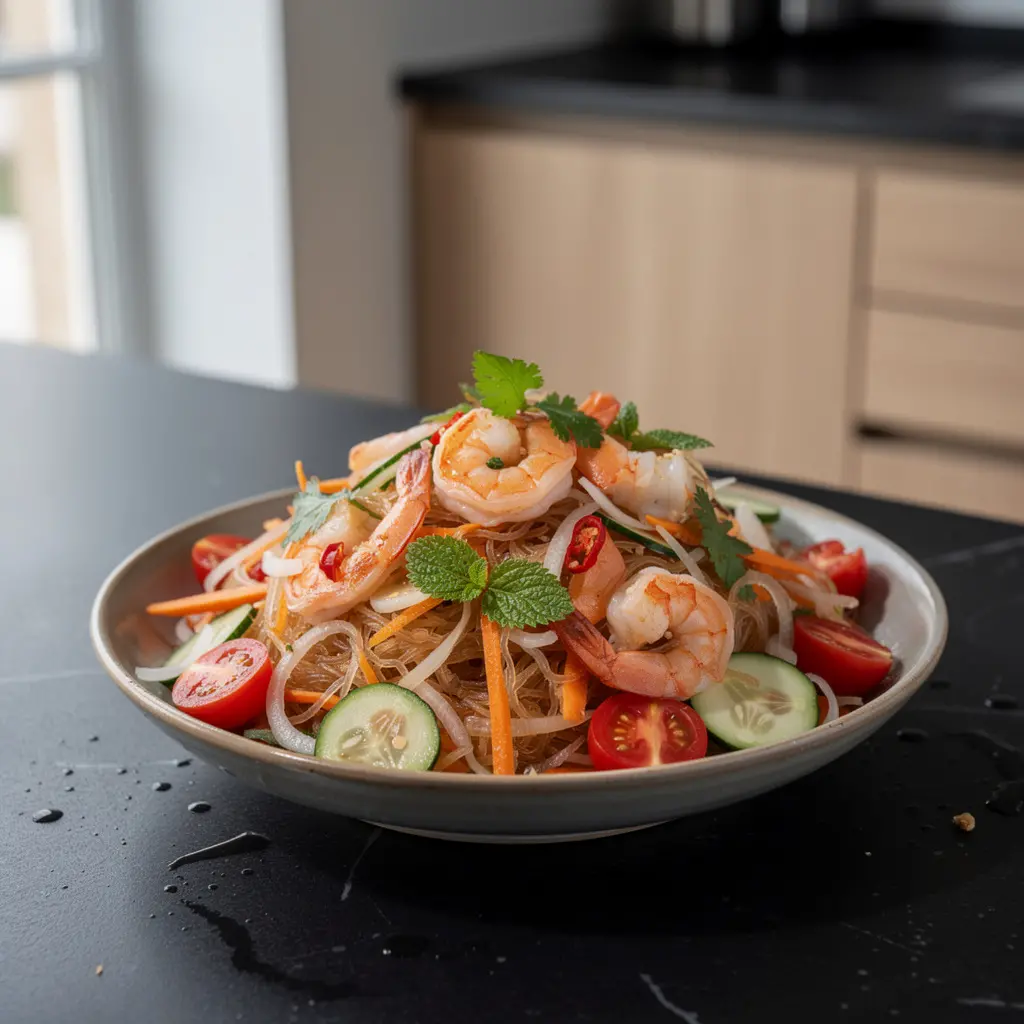 Thai Glass Noodle Salad with Shrimp