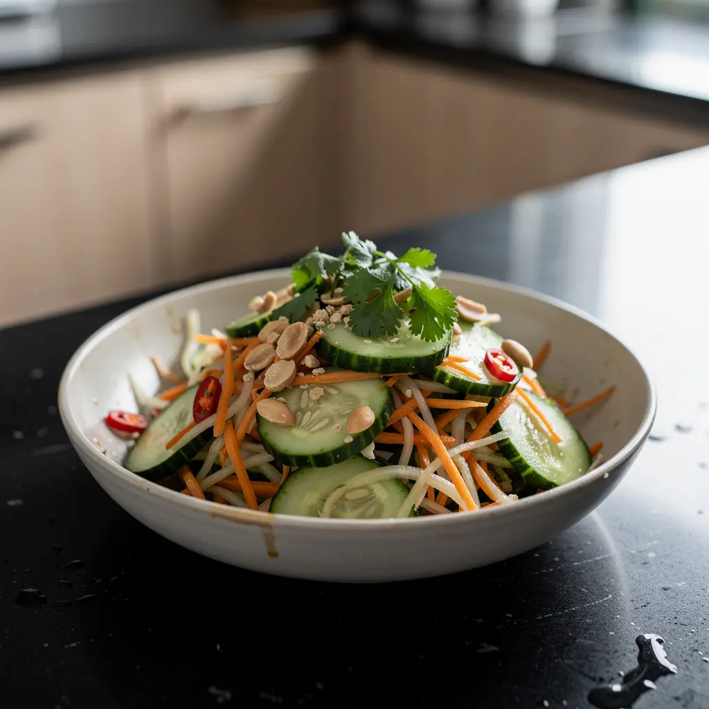 Thai Cucumber Salad with Peanuts and Lime