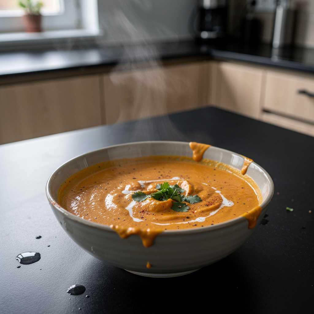 Tajska zupa z batatem, marchewką i imbirem