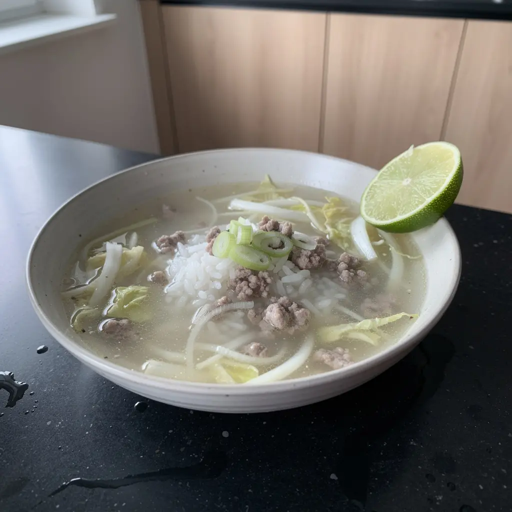 Tajska zupa z wieprzowiną i kapustą pekińską na szybki obiad